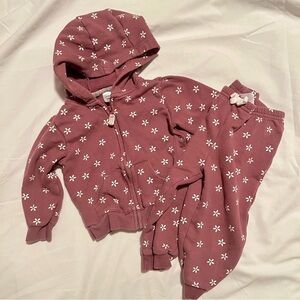 Purple floral sweatsuit